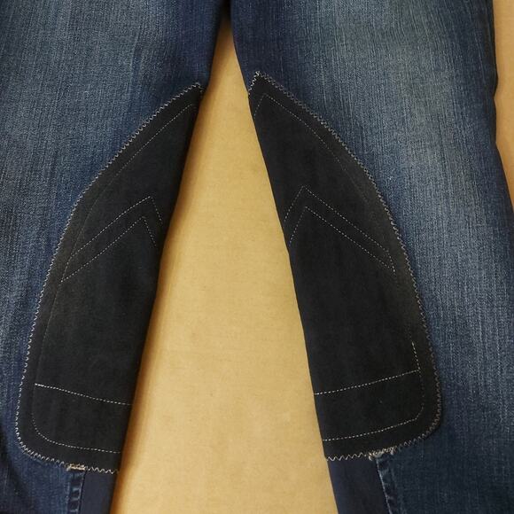 Ariat Cropped Denim Riding Breeches Indigo Jeans 24R NEW Activewear Sportswear - Picture 9 of 13